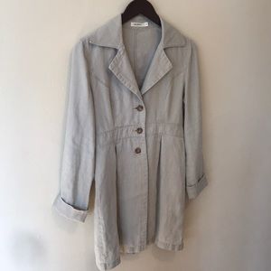 100% linen coat